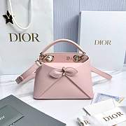 Mini Dior Cigale Bag Shiny Supple Calfskin Soupir Pink - 21.5x7.5x15cm - 3