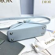 Mini Dior Cigale Bag Shiny Supple Calfskin Ice Blue - 21.5x7.5x15cm - 4