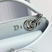 Mini Dior Cigale Bag Shiny Supple Calfskin Ice Blue - 21.5x7.5x15cm - 2