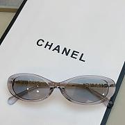 Chanel Oval Sunglasses Acetate & Metal and Light Grey CH5565 - 1