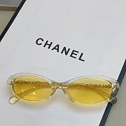 Chanel Oval Sunglasses Acetate & Metal and Transparent Yellow CH5565 - 2