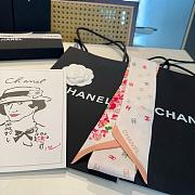 Chanel Slim Bandeau Silk Twill Ecru & Multicolor - 160x6cm - 6