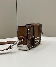 Fendi Baguette Trunk Mini FF Zucca Jacquard Fabric Bag -  18.5x11x4.5cm - 6