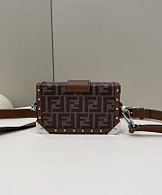Fendi Baguette Trunk Mini FF Zucca Jacquard Fabric Bag -  18.5x11x4.5cm - 4