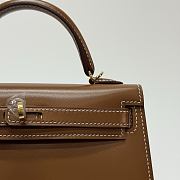 Hermes Kelly 19 Box Leather Gold Hardware Gold - 20x13x6cm - 3