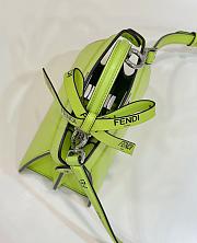 Fendi by Marc Jacobs Leather Peekaboo ISeeU Petite Neon - 20x15x10cm - 3