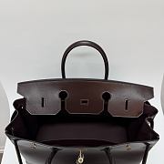 Hermes Birkin 40 Box Leather Gold Hardware Chocolate - 40x30x21cm - 5