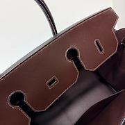Hermes Birkin 40 Box Leather Gold Hardware Chocolate - 40x30x21cm - 3