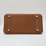 Hermes Birkin 25 Togo Leather Silver Hardware Gold - 25x20x13cm - 6