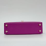 Hermes Kelly 19 Epsom Leather Gold Hardware Fuchsia - 20x13x6cm - 5