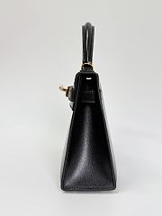Hermes Kelly 19 Box Leather Gold Hardware Black - 20x13x6cm - 6