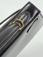 Hermes Kelly 19 Box Leather Gold Hardware Black - 20x13x6cm - 5