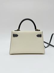 Hermes Kelly 19 Epsom Leather Gold Hardware Milkshake White/Gray - 20x13x6cm - 2