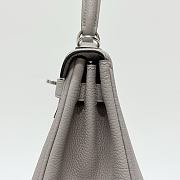Hermes Kelly 25 Togo Leather Silver Hardware Galet - 25x17x7cm - 4