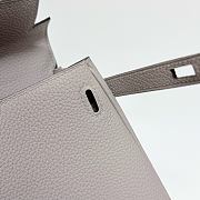 Hermes Kelly 25 Togo Leather Silver Hardware Galet - 25x17x7cm - 2