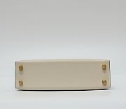 Hermes Kelly 19 Epsom Leather Gold Hardware Milkshake White/Light Gray - 20x13x6cm - 4