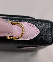 Hermes Kelly 25 Epsom Leather Gold Hardware Black/Sakura Pink - 25x17x7cm - 6