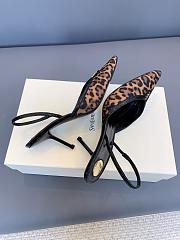 YSL Folie Slingback Pumps In Leopard Grosgrain 7.5cm - 5