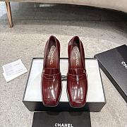 Chanel Loafers Shiny Calfskin Burgundy G47492 70mm - 5