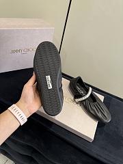Jimmy Choo Jade Ballerina Black Soft Nappa Leather with Crystal - 5