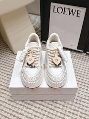 Chloe Nama Wedge Sneaker Lovely White - 1