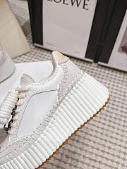 Chloe Nama Wedge Sneaker Lovely White - 2