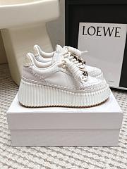 Chloe Nama Wedge Sneaker Lovely White - 6