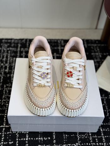 Chloe Nama Wedge Sneaker Dove Grey