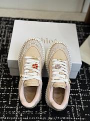 Chloe Nama Wedge Sneaker Dove Grey - 4