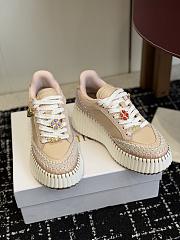 Chloe Nama Wedge Sneaker Dove Grey - 2