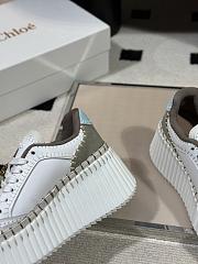 Chloe Nama Wedge Sneaker Aqua Green - 5