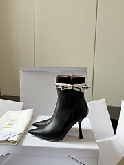 J'Adior Heeled Ankle Boot Black Lambskin 10cm - 5