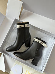 J'Adior Heeled Ankle Boot Black Lamskin 7.5cm - 4