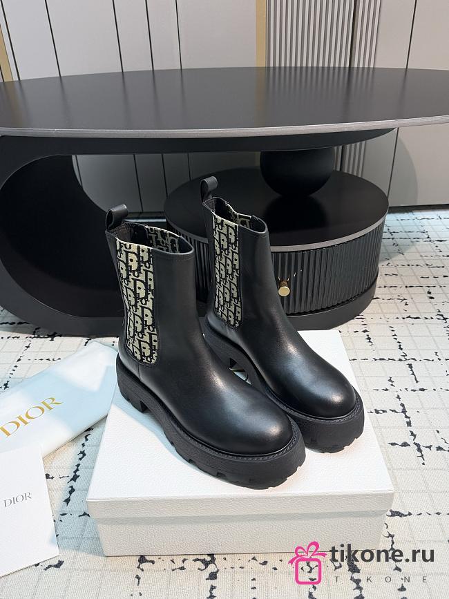 Dior Ride Chelsea Boot Black Calfskin - 1