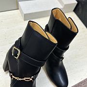 Diorly Heeled Ankle Boot Black Shiny Calfskin 8.5cm - 6
