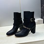 Diorly Heeled Ankle Boot Black Shiny Calfskin 8.5cm - 4