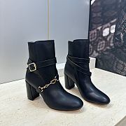 Diorly Heeled Ankle Boot Black Shiny Calfskin 8.5cm - 2