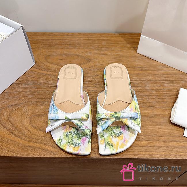 Dior Bow Slide Multicolor Dior Secret Garden Jacquard - 1