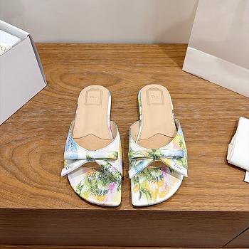 Dior Bow Slide Multicolor Dior Secret Garden Jacquard