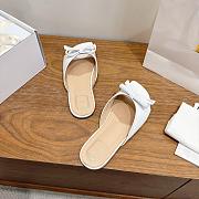 Dior Bow Slide White Lambskin - 6
