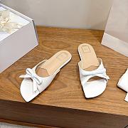 Dior Bow Slide White Lambskin - 3
