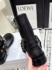 Dior Bolt Ankle Boot Black Calfskin - 5