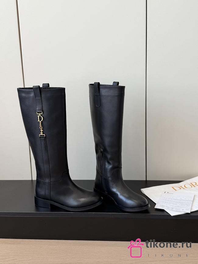 Diorly Boot Black Shiny Calfskin - 1