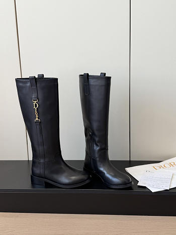Diorly Boot Black Shiny Calfskin