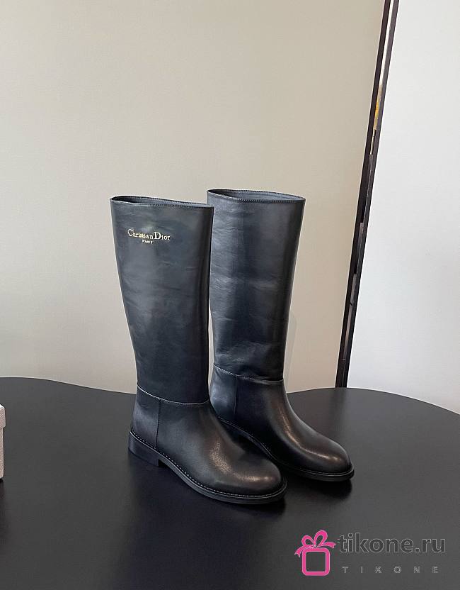 D-Town Boot Black Supple Calfskin - 1