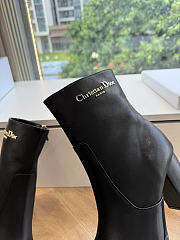 Dior D-Town Heeled Ankle Boot Black Calfskin 7.5cm - 5