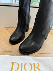 Dior D-Town Heeled Ankle Boot Black Calfskin 7.5cm - 4