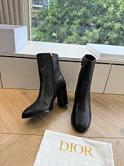 Dior D-Town Heeled Ankle Boot Black Calfskin 7.5cm - 2
