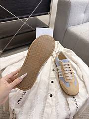Dior Ribbon Sneaker Sky Blue and Beige Suede Calfskin - 2