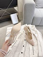 J'Adior Slingback Pump Transparent Mesh and Nude Plumetis 10cm - 4